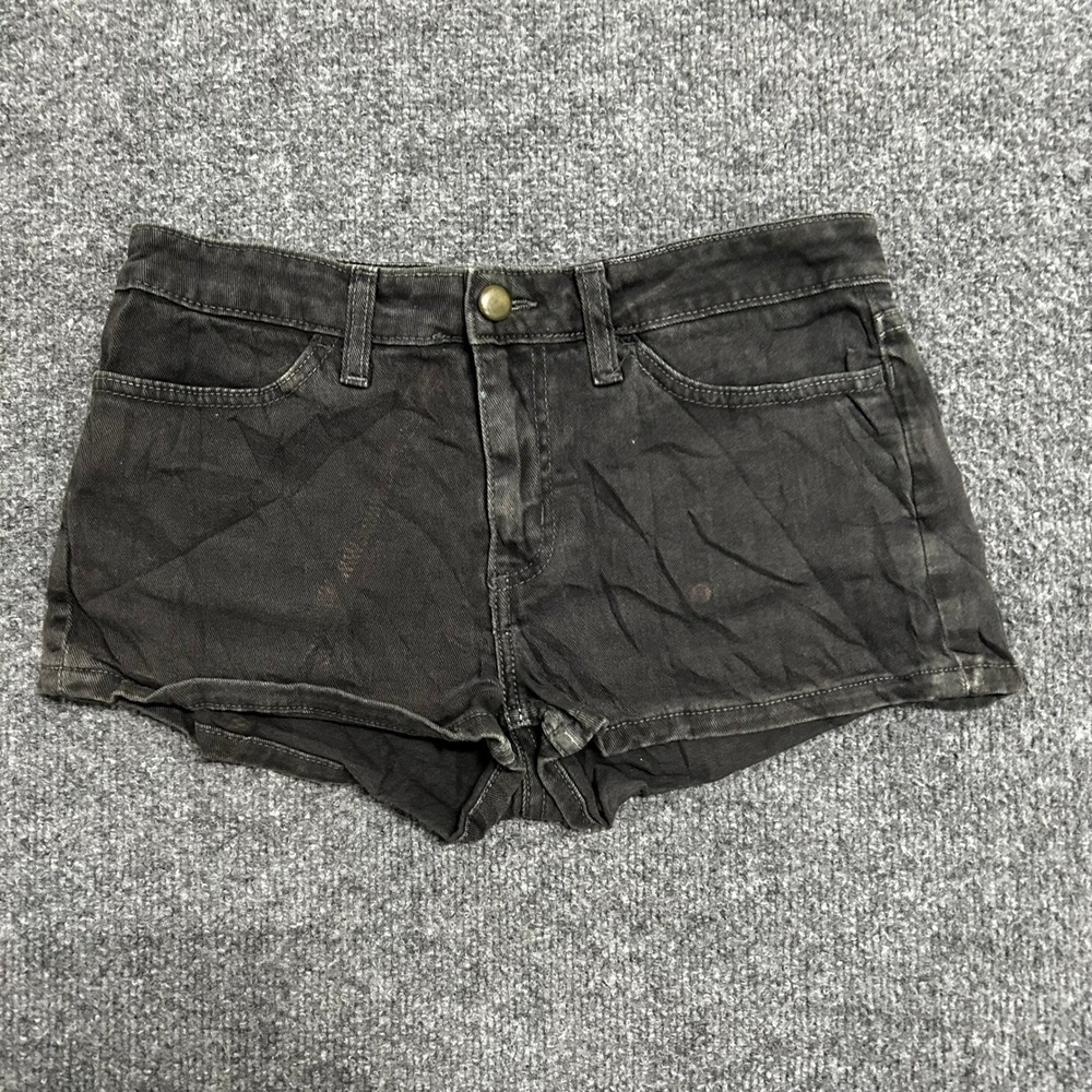 American Apparel Denim Shorts Womens Size 26 High Waisted Made in USA RSASD300G